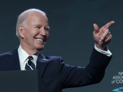 President Joe Biden during the National Association of Counties legislative conference in