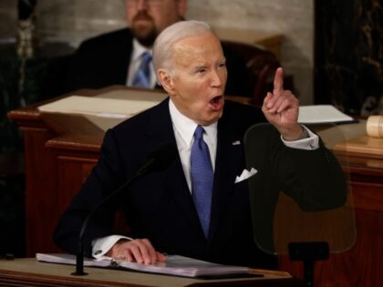 U.S. President Joe Biden delivers the State of the Union address during a joint meeting of