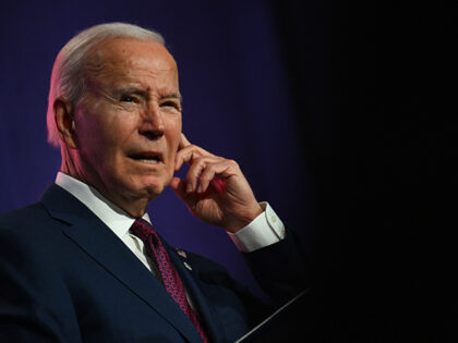 US President Joe Biden delivers remarks at the National League of Cities Congressional Cit