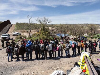 Border Patrol picks up a group of asylum seekers from an aid camp at the US-Mexico border