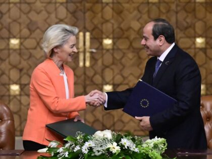 European Commission president Ursula Von der Leyen and Egypt president Abdel Fattah el-Sis