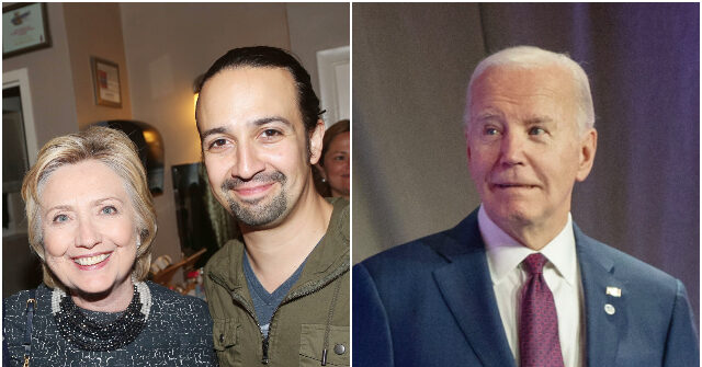 Hillary Clinton Teams with 'Hamilton' Star Lin-Manuel Miranda for Biden Fundraiser on Broadway