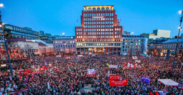 Women's Day March in Oslo Blocks Pro-Israel Participants Carrying Hostage Signs