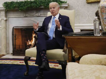 WASHINGTON, DC - MARCH 01: U.S. President Joe Biden (R) and Italian Prime Minister Giorgia