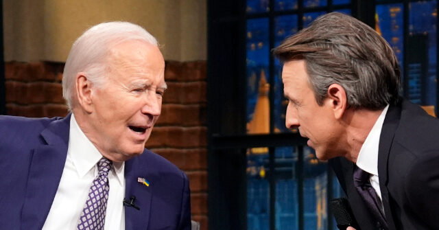 Nolte: Joe Biden’s Seth Meyers Appearance Bombs with Young Viewers