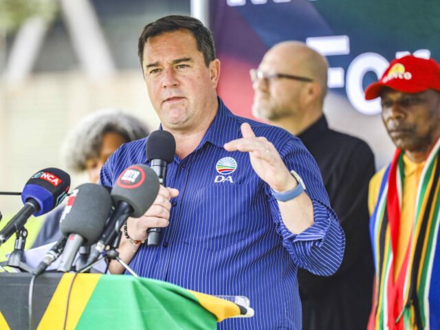 KEMPTON PARK, SOUTH AFRICA - FEBRUARY 28: John Steenhuisen (Party leader of the Democratic
