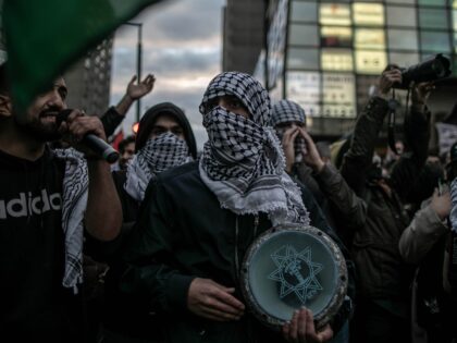 MONTREAL, CANADA - OCTOBER 13: People attend a Pro-Palestinian demonstration with Palestin
