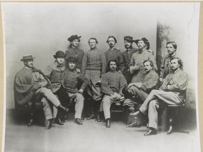 Col. John Singleton Mosby and some members of Mosby's Rangers, 43rd Virginia Cavalry