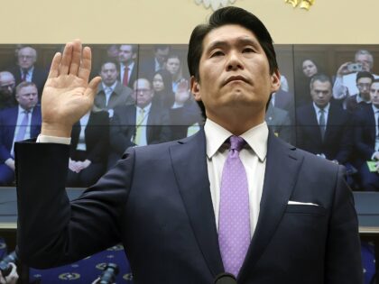WASHINGTON, DC - MARCH 12: Former special counsel Robert K. Hur is sworn in to testify to