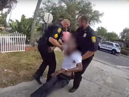 Police officers in Tampa, Florida, came to the rescue of an elderly man who was trapped in