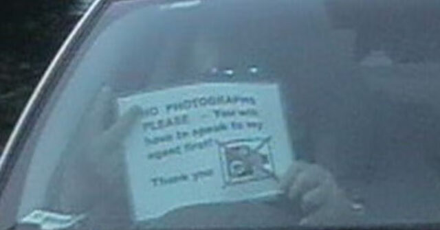 PHOTO: Driver Taunts Speed Camera with 'No Photographs Please' Sign