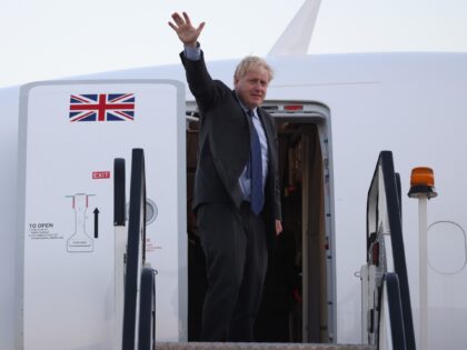LONDON, UNITED KINGDOM – JUNE 22: British Prime Minister Boris Johnson boards his plane