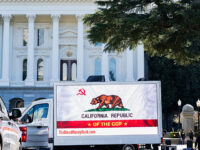 ‘California Republic of the CCP’: ‘Blood Money’ Billboard Truck Bashes News