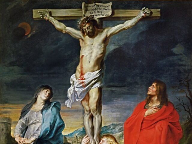 The Crucified Christ with the Virgin Mary, Saints John the Baptist and Mary Magdalene. Fou
