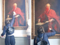 Watch: Pro-Palestinian Activist Slashes Historic British Painting over Support for Israel