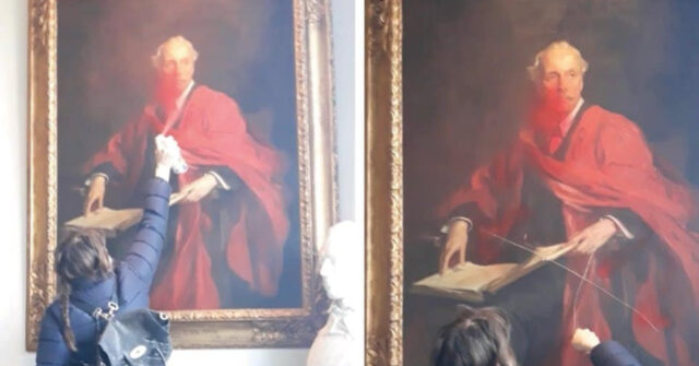 Watch: Pro-Palestinian Activist Slashes Historic British Painting