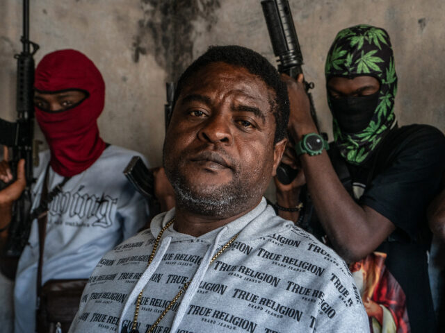 PORT-AU-PRINCE, HAITI - FEBRUARY 22: Gang Leader Jimmy 'Barbecue' Cherizier …'Barbecue' Cherizier …