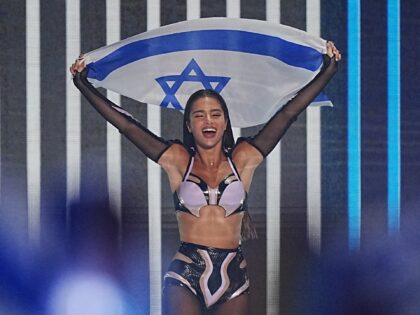 Israel entrant Noa Kirel during the opening of the grand final for the Eurovision Song Con