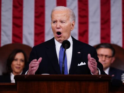US President Joe Biden, during a State of the Union address at the US Capitol in Washingto