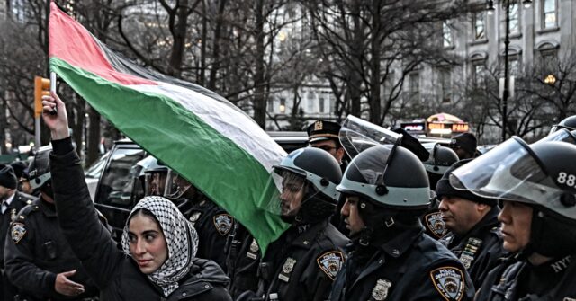 WATCH: American Flag Burnt at Anti-Israel Protest in NYC, Activists Liken NYPD to ‘KKK’