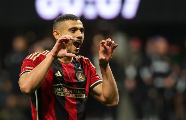 Atlanta's Greek striker Giorgos Giakoumakis continued his impressive start to the MLS seas