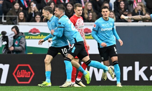 Florian Wirtz (left) got Bayer Leverkusen off to a dream start