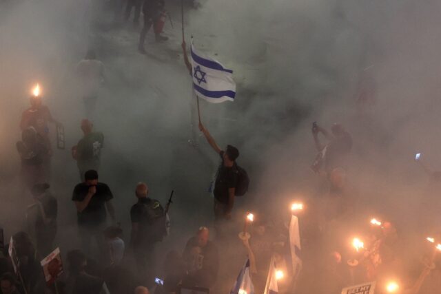 Israelis at protests in Tel Aviv call for the release of hostages held by Hamas in Gaza