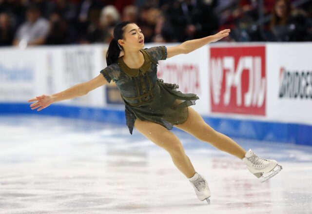 Japan's Kaori Sakamoto will try to capture her third consecutive women's world crown at th