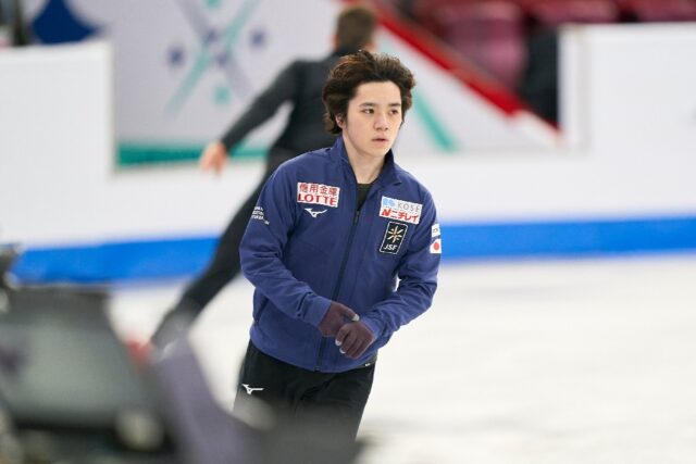 Japan's Shoma Uno, the two-time defending world champion, won the men's short programme at