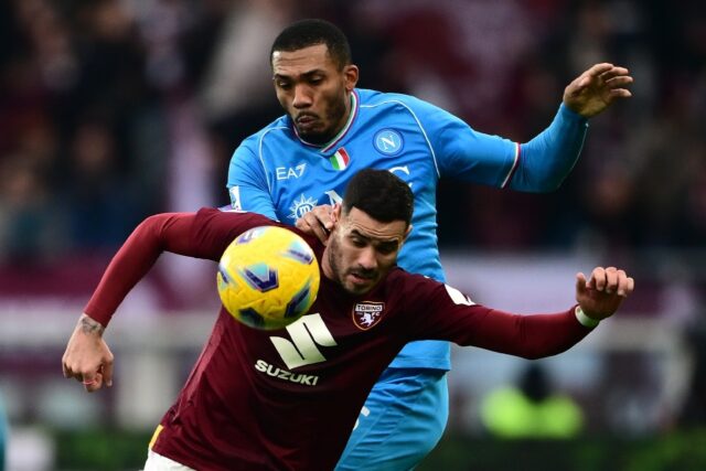 Napoli's Juan Jesus (top) has accused Italy defender Francesco Acerbi of racist abuse