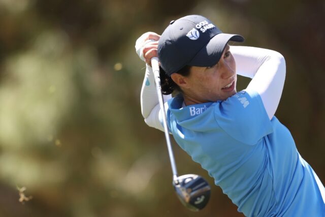 Spain's Carlota Ciganda is in a three-way tie for the lead going into the final round of t