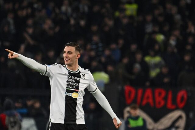 Udinese forward Lorenzo Lucca has been called up for Italy's friendlies in the United Stat