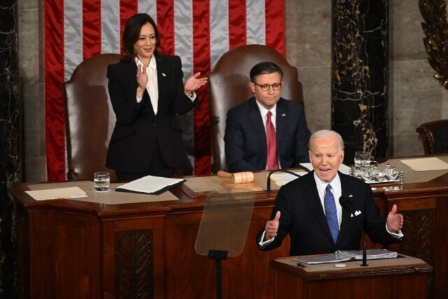 US President Joe Biden won praise from Democrats for his State of the Union speech