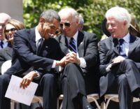Biden fundraiser with Obama and Clinton nets a record high $25 million, the campaign says