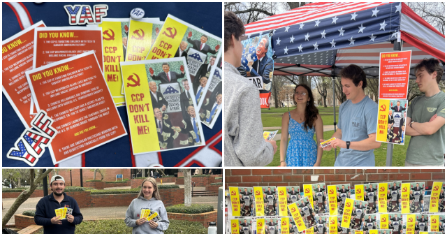 YAF Students Use Schweizer's 'Blood Money' to Warn Students About the CCP's Subversion of America
