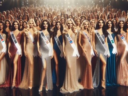 AI-generated image of a beauty pageant.