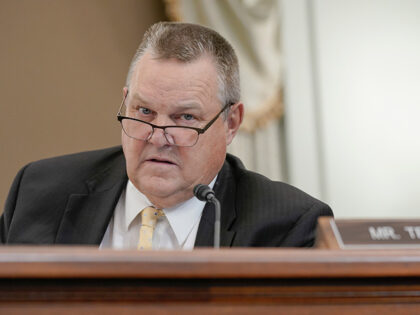 Sen. Jon Tester, D-Mont., questions during a Senate Commerce, Science, and Transportation