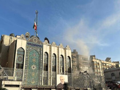 Airstrike on IRGC Iran in Damascus (Maher Al Mounes / AFP via Getty)
