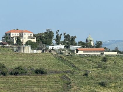 The Church of the Beatitudes sits serenely above the Sea of Galilee just hours after Iran