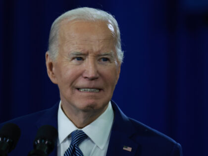 TAMPA, FLORIDA—APRIL 23: President Joe Biden speaks during a campaign stop at Hillsborou