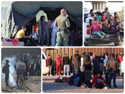 Children Held in Outdoor Migrant Camps (File Photos: Randy Clark/Breitbart Texas)