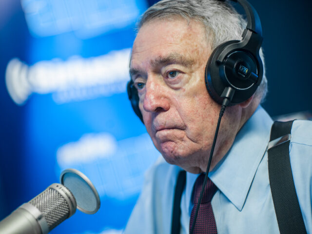 NEW YORK, NEW YORK - SEPTEMBER 10: (EXCLUSIVE COVERAGE) Dan Rather visits SiriusXM Studios