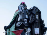 Anti-Israel Protesters Vandalize George Washington Statue on GWU Campus