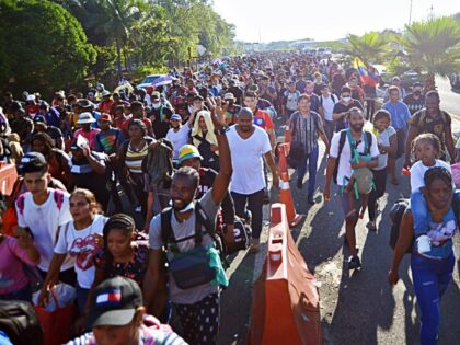 TAPACHULA, MEXICO, NOVEMBER 18: A new migrant caravan of about 3,000 people, made up mainl