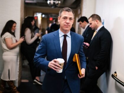UNITED STATES - JANUARY 3: Rep. Jim Banks, R-Ind., is seen outside a meeting of the House