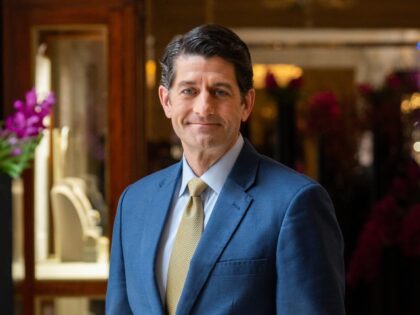Paul Ryan, former US House Speaker, during a Bloomberg Television interview at the Bank of