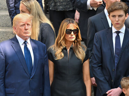 Former U.S. President Donald Trump, former U.S. First Lady Melania Trump and Barron Trump