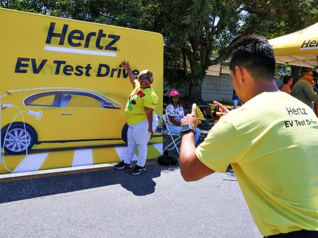 LOS ANGELES, CA – JULY 19: Guests attend as Hertz kicks off one of the country’s large