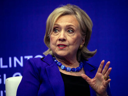 Hillary Clinton, former US secretary of state, speaks during the Clinton Global Initiative