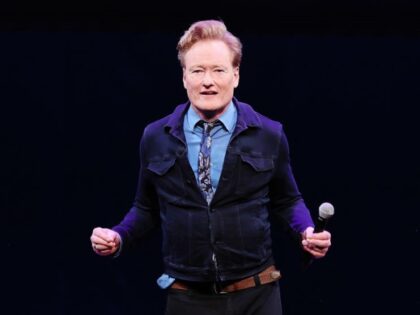 Conan O'Brien performs onstage during a live taping of Conan O'Brien Needs a Friend at Bro